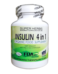 INSULIN SERPENTINA AMPALAYA GUYABANO SUPERHERBS PARM.ORGANICS ORGANIC FOOD SUPPLEMENT - INSULIN 4 IN 1 - ANTI DIABETES ANTI CANCER MORE