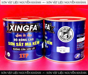 Sơn Xingfa XF-026 Màu Xám Nhôm Xingfa Lợt 1TP – Sơn Sắt Mạ Kẽm Độ Bóng Cao Không Cần Sơn Lót