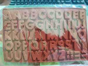 Cetakan Silikon Berbentuk Huruf Angka Happyabirthday