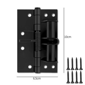 Household 90 Degree Positioning Door Hinges Multifunctional Self-Locking Spring Hinge Silent Buffering Rebound Hinge Door Stopper