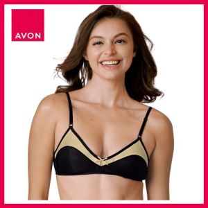 Avon Amaya Dream Curve Non-Wire Bra Cream | Memory Foam Moulded Cup | Comfortable Wireless Push Up Bra | Seamless Everyday Bra for Women | Soft Cup Lingerie Underwear | Ladies Intimates Full Coverage Support