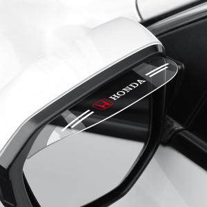 2Pcs/Set Pelindung Kaca Spion Mobil Dari Hujan Bahan PVC Transparan Talang Air Spion Mobil Emblem Untuk Toyota Honda Suzuki Nissan Mitsubishi Avanza Rush Freed Civic Dll