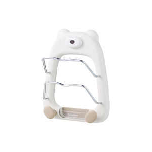 Multilayer suction cup pot lid rack household kitchen storage rack shelves towel racks