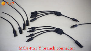 IP68 1500V 4 in 1 MC4 Y Branch Parallel Branch Electrical Solar 50A Solar Branch Connector T and Y Solar Panel Wire Connector