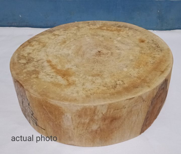 Tadtaran Racket Big Thick Sangkalan/ Sampaloc Round Wooden Chopping Board/ Matibay sa ...