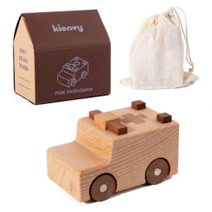 Wooden Toy Car | Solid Wood Montessori Toy Boutique Eco-friendly Gift Set for Boy and Girl