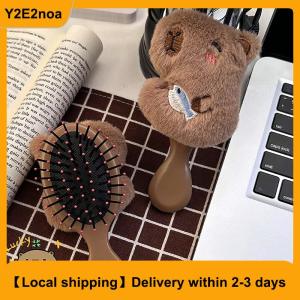 【Local shipping】 Cute Capybara Comb Ladies Portable Airbag Comb Capybara Air Cushion Massage Head Comb For Girl Children Styling Accessories Tool