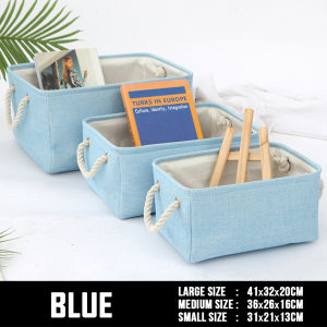 SG Foldable Linen Storage Bag - Small Medium Large - Non-Woven Organiser Basket - Wardrobe Clothing Clothes Organizer Box Container Toys Multipurpose Portable