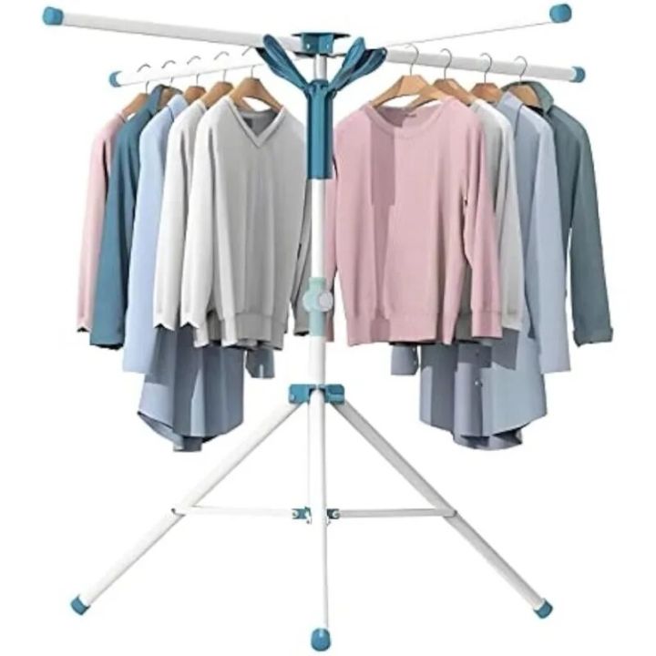 JAUREE Tripod Clothes Drying Rack Folding Indoor, Portable Drying Rack ...