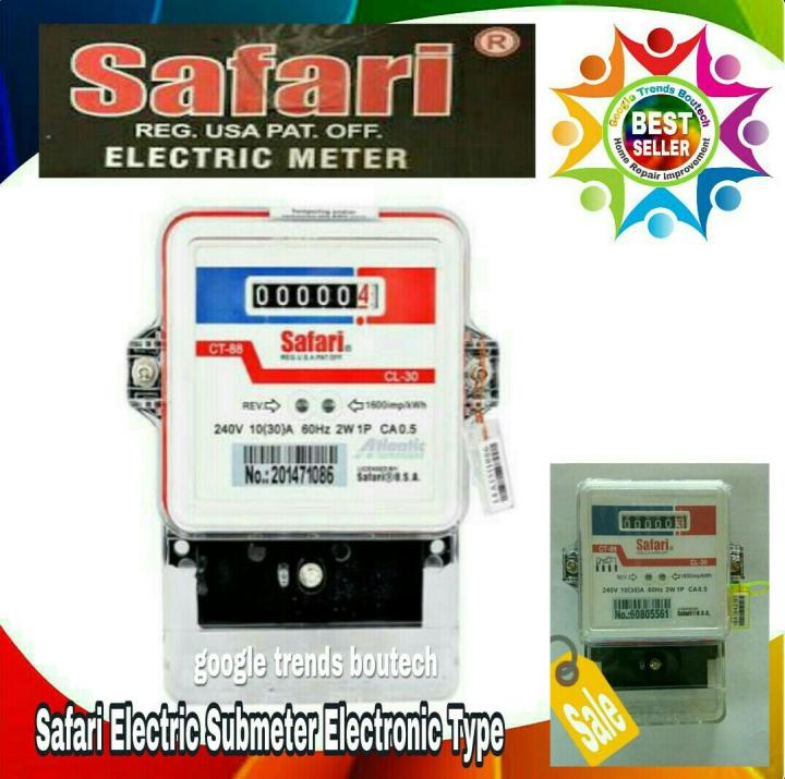 Safari Electric Submeter Electronic type Calibrated & Tested | Lazada PH