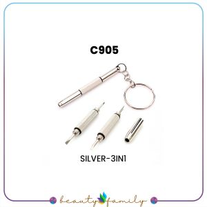 BF-C905 Gantungan Kunci Obeng 3IN1 Obeng Mini Serbaguna / Screwdriver Obeng Multifungsi Plusminus