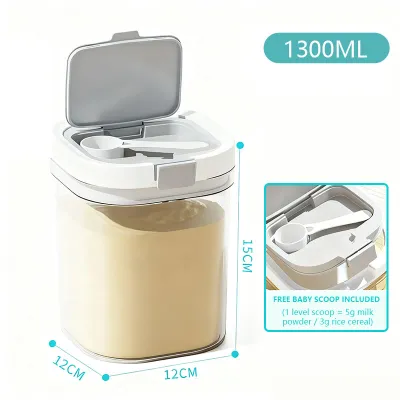 Phanqy 800ML&1800ML Baby Milk Powder Box Food Storage Powder Container Good Sealing For Portable