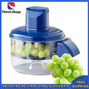 Vktech Portable Electric Grape Peeler Machine Rechargeable Automatic Fruit Peeling Device for Home Kitchen Use