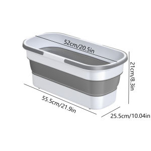 ถังตกปลาทรงสี่เหลี่ยมผืนผ้า อ่างล้างพลาสติกแบบพกพา พับเก็บได้ ประหยัดพื้นที่ จุได้มาก เหมาะสำหรับการตั้งแคมป์ เดินทาง ปิกนิก