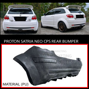 PROTON SATRIA NEO CPS REAR BUMPER (PU GETAH ) SKIRT LIP BODYKIT
