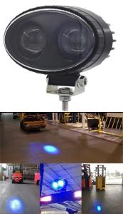 DC12-80V LED Safe light LED Region Light Red & Blue Line Light Working light Headlight For Electric Forklift