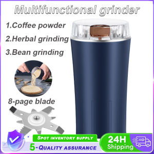 🇸🇬 [In Stock]Coffee Grinder Electric Portable Kitchen Bean Spice Grinder Internal Stainless Steel CerealCrusher BabyFood 咖啡研磨機電動便攜式廚房豆子香料研磨機內部不鏽鋼穀物粉碎機嬰兒食品