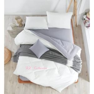SZ - Bedcover set Polos Aesthetic Korean style Kombinasi Katun lembut Size King Ex king dan Single