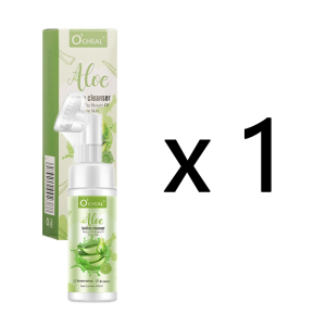 Aloe Foam Facial Cleanser Moisturizing Bubble Wash Oil Control 150ml