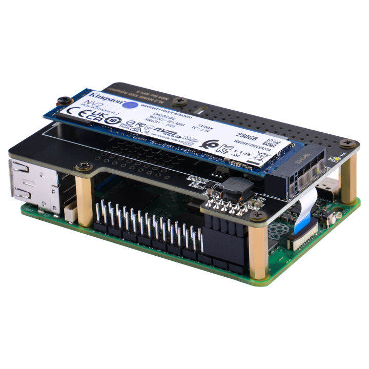 52Pi N04 for Raspberry Pi 5, NVME M.2 SSD(NVMe 2230, 2242, 2260, 2280 ...