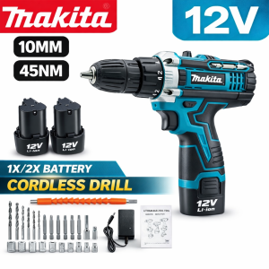 MAKITA Cordless Drill 12V Electric Drill Driver Rechargeable Lithium Battery Wireless Screwdriver DIY Home Repair Power Tool