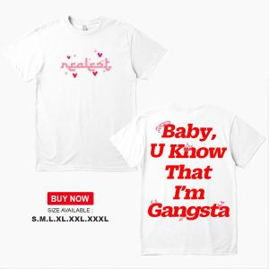 Fetty Wap “FETTY” TEE baby u know that im gangsta Pure  loose high quality thick cloth TshirOVERSIZ