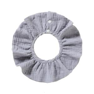 ผ้ากันเปื้อนผ้าฝ้ายการ์ตูน4ชั้น/ผ้ารองป้อนอาหารทารกสีทึบผ้าซับน้ำลายเด็กสบายทารกแรกเกิดเรอทารกแรกเกิด