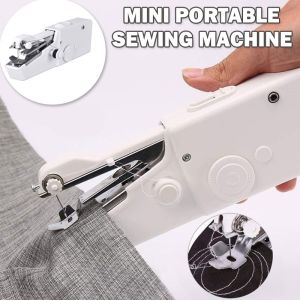 Mini Handheld Sewing Machine Portable Cordless Electric Stitch Machine Set Quick Repair DIY Clothes Needlework Sewing Supplies