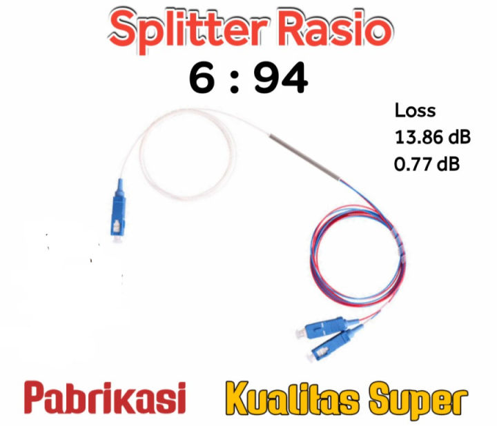 Splitter Ratio Fiber Optic 6:94 SC/UPC