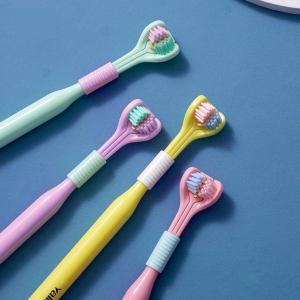 BÀN CHẢI ĐÁNH RĂNG 3 MẶT CHO BÉ | COMBO 2 CÂY LÔNG SIÊU MỀM | ĐẦU NHỎ CÓ VỆ SINH LƯỠI TAY CẦM CHỐNG TRƯỢT CHO TRẺ EM