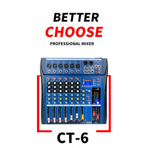Deuahub CT-6/8/12/16 AUDIO Mixer 6/8/12/16 channel KTV stage performance reverb effect device USB Bluetooth
