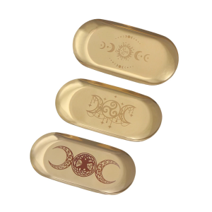 Khay trang trí hình bầu dục khay Khay trang sức pentacle khay Khay đựng mỹ phẩm Khăn ăn khay giá đĩa Khay cho phòng khách