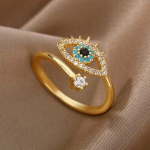 Rings Devils Eye Open Finger Ring Attract Wealth and Bring in Good Fortune Collectibles Fashion Jewelry