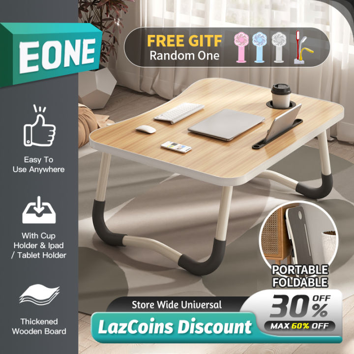 EONE Foldable Mini Computer Table/foldable table/Children's and Men's Mini  Table Study Table Dormitory Computer Table/Room Office Table Bed