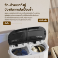 เครื่องซักผ้า เครื่องซักผ้ากึ่งอัตโนมัติ 10.5 KG ถังคู่ เครื่องซักผ้า mini เครื่องซักผ้า2ถัง ครัวเรือน ตัวเครื่องกันสนิม ความจุถังหมุนได้ โนมัติถังคู่ความจุขนาดใหญ่ เครื่องขจัดน้ำออกขนาดเล็กในครัวเรือน ซักมือไบโอนิคไม่ทำลายเสื้อผ้า. 