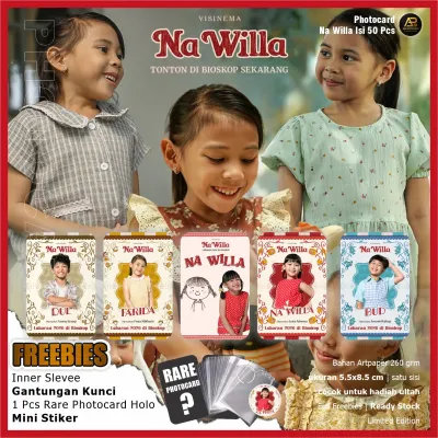 Photocard Na Willa isi 50 Pcs Bonus Ganci Rare Card 2 PC random Stiker dan Iner Sleeve | Bisa COD Langsung kirim