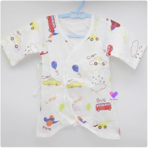 บอดี้สูท ผ้ามัสลิน (0-6 เดือน) ชุดเด็กแรกเกิด เสื้อผ้าเด็ก เสื้อผ้าเด็กแรกเกิด ของใช้เด็กอ่อน เตรียมคลอด ทารก newborn ชุดมัสลิน baby SM637