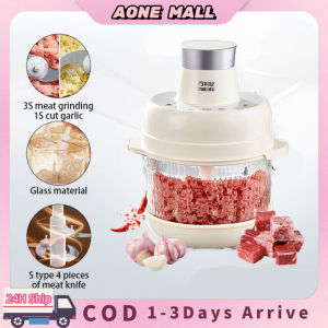 Electric Meat Grinder Dough Mixer 5L Food Processor Machine Multi-Function Electric Grinder 3 Intelligent Presets Adjustment Fast Meat Grinder