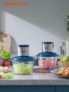 Electric Meat Grinder Kitchen Mixer Food Meat Grinder Meat Mincer Machine Meat Grinder Chopper Electric Household Small Multi-Functional Cooking Meat Stirring Dumpling Stuffing Vegetable Cracker Jr53s