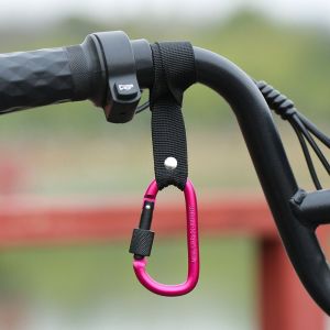 RUO R Alloy Multifunctional Carabiner D Shaped with Straps Motorcycle Electric Scooter Hook D-hook Hanger Universal Punch-Free Carabiner Outdoor