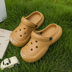 [Free Shipping] WomenS Thick-Soled Clogs Suitable For Both Indoor And Outdoor Wear With A Non-Slip Design Featuring A Closed-Toe Style And A Cute Monster Design Perfect For Summer