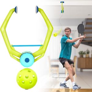 DFVDS ABS Door Ping Pong Game Hanging Adjustable Door Pickleball Games Tennis Training Tool Self Practice Pickleball Trainer Over The Door
