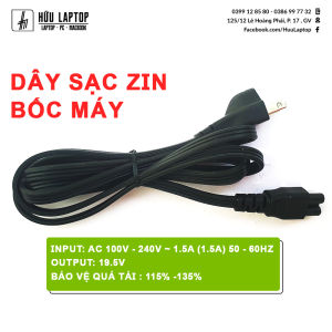 Sạc Laptop Dell 19.5V- 3.34A 65W LOẠI ZIN BỐC MÁY Sạc dell chân to bảo hành đầy đủ