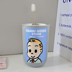 JOYNCLEON ถ้วยแปรงสีฟันการ์ตูนน่ารักพร้อมดีไซน์สแตนเลสสำหรับการดูแลช่องปากทุกวัน