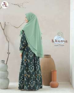 Baju Muslim Gamis Khansa Ied Lebaran Series By A2kids