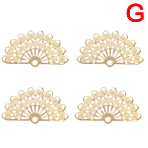 YINGRAN2 100pcs hoa Filigree DIY phụ kiện kim loại Thủ công mỹ nghệ kết nối đối với trang sức làm