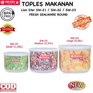 ( BISA COD ) LION STAR SW-21/22/23 / TEMPAT MAKAN BULAT / SEALWARE ROUND FRESH SMALLMEDIUMLARGE / TOPLES MAKANAN / TEMPAT SNACK PLASTIK / TOPLES MAKANAN BULAT / TEMPAT PENYIMPANAN MAKANAN / TEMPAT CEMILAN