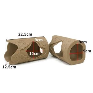 YITAQI Simulation Stump Bird Nest Hanging Plastic Small Pet Sleeping Nest Creative Ventilation Parrot Nest Hamster