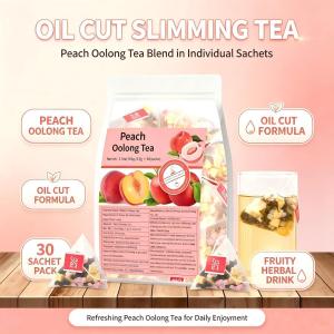 蜜桃乌龙茶包Peach Oolong Tea苹果干Dried Apple抗氧化养生茶Promotion Digestive Antioxidant Beauty冷泡茶Cold Brew Tea Bag