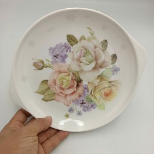 Đĩa Nhựa Phíp Tròn Có Tai Đựng Đồ Ăn Hoa Quả Bền Đẹp